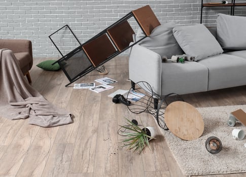 unaufgeräumte Ferienwohnung